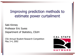 Improving prediction methods to estimate power curtailment