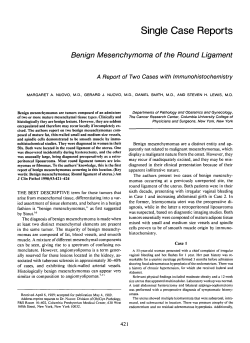Benign Mesenchymoma of the Round Ligament: A Report of Two