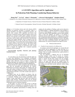 A 2-D ESPO Algorithm and Its Application in Pedestrian Path
