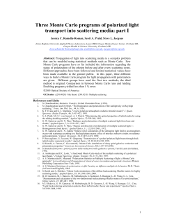 Three Monte Carlo programs of polarized light transport into