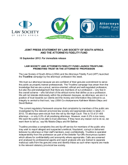 joint press statement by law society of south africa and the attorneys