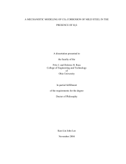 A MECHANISTIC MODELING OF CO2