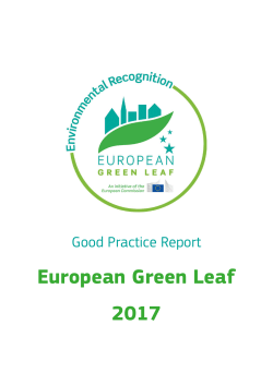 European Green Leaf 2017 - European Commission