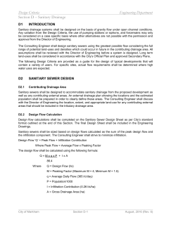 Sanitary drainage systems should be designed on the basis of