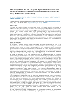 New insights into the red and green pigments in the illuminated foral