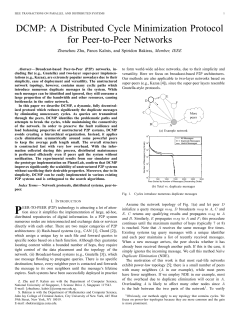 DCMP: A Distributed Cycle Minimization Protocol for Peer-to