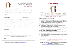 Your Resolution of Support – The First Step - Swansea