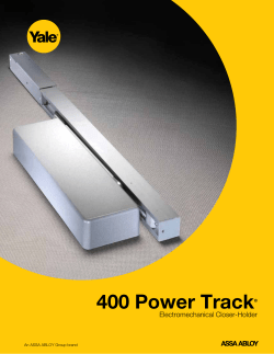 400 Power Track - ASSA ABLOY Door Security Solutions