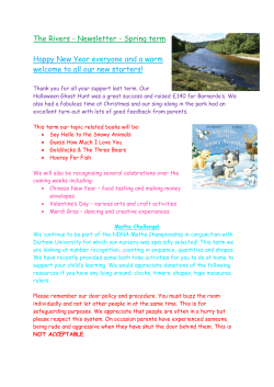 The Rivers Newsletter Spring term 2017
