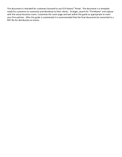 CCH Axcess Portal Client User Guide