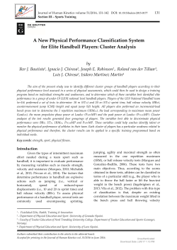 A New Physical Performance Classification System