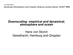 Conceptual and methodical issues of downscaling