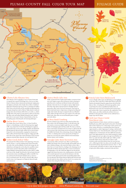 PLUMAS COUNTY FALL COLOR TOUR MAP FOLIAGE GUIDE