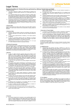 Legal Terms - Lufthansa Technik Intercoat