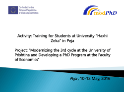 universiteti i prishtines fakulteti ekonomik