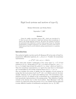 Rigid local systems and motives of type G2