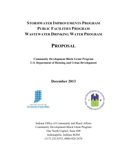 Community Development Block Grant Program