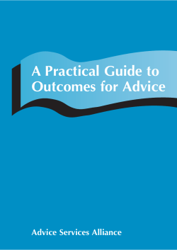 Practical Guide to Outcomes for Advice