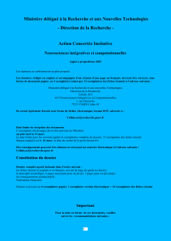 Minist&egrave;re d&eacute;l&eacute;gu&eacute; &agrave; la Recherche et aux Nouvelles Technologies