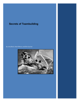 Ineffective Team - National Staff Conference