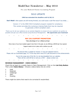 MediChat Newsletter MediChat Newsletter &ndash; May 2012