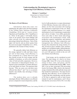 Understanding the Physiological Aspects to Improving Feed