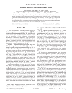 Quantum computing in a macroscopic dark period - Spiral