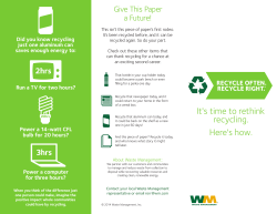 It`s time to rethink recycling. Here`s how.