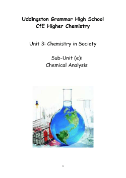 3e Summary - Uddingston Grammar School
