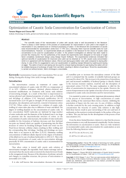 Optimization of Caustic Soda Concentration for Causticization of