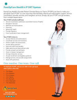 One number. One team. One call.