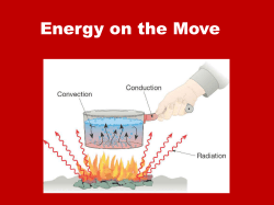 Energy on the Move