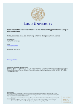 Laser-Induced Fluorescence Detection of Hot Molecular Oxygen in