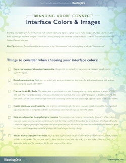 Branding Adobe Connect Colors and Images