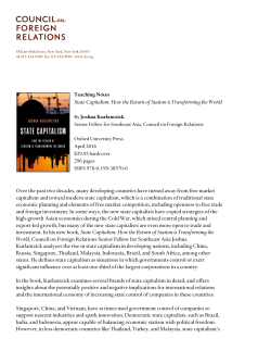 State Capitalism - Council on Foreign Relations