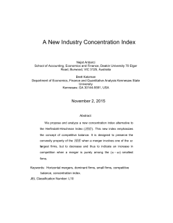 A New Industry Concentration Index