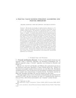 A FRACTAL VALUE RANDOM ITERATION ALGORITHM AND
