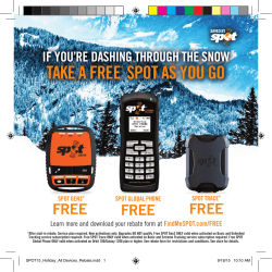 TAKE A FREE* SPOT AS YOU GO