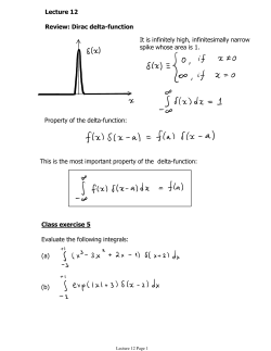 Lecture 12 - UD Physics