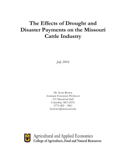 The Effects of Drought and Disaster Payments on