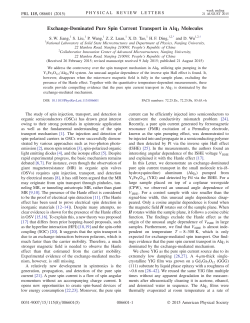 Exchange-Dominated Pure Spin Current Transport in Alq 3 Molecules