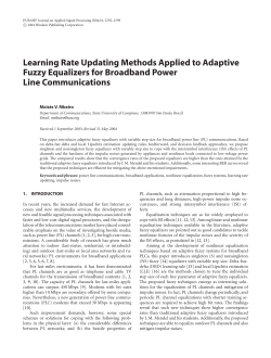 Learning rate updating methods applied to adaptive fuzzy
