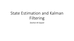 State Estimation and Kalman Filtering
