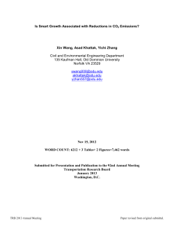 Is Smart Growth Associated with Reductions in CO2 Emissions?