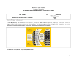 ISTC 541 - Towson University