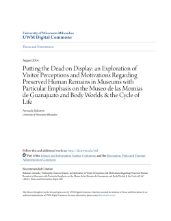 Putting the Dead on Display: an Exploration of Visitor Perceptions