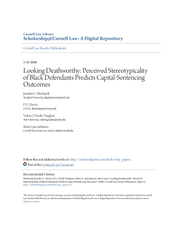 Perceived Stereotypicality of Black Defendants Predicts Capital