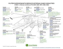 filter overview with service intervals and capacities - JDParts