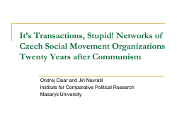 Networks of Czech Social Movement Organizations Twenty Years
