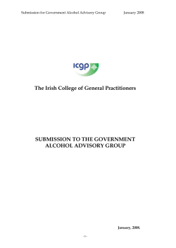 SUBMISSION TO THE DEPARTMENT OF JUSTICE, EQUALITY